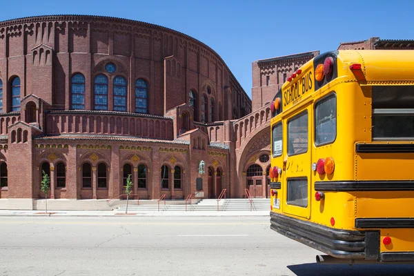 Typical american yellow school bus