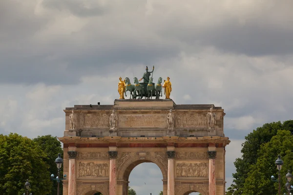 Triumphal Arch at Tuileries gardens in Paris, France.