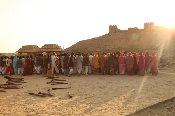 Village poor people in Disert Rajasthan India