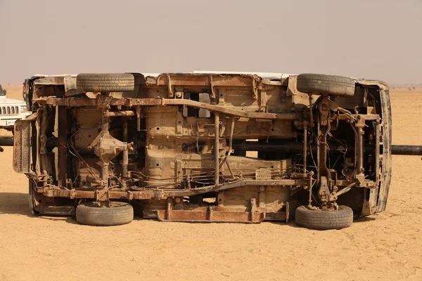Car accident in Desert