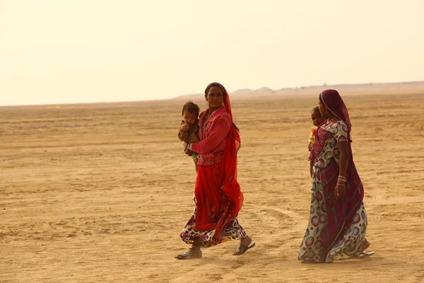 Poor Women in Desert