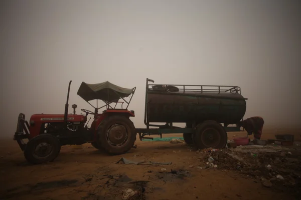 Water Tanker in desert