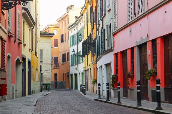 Old streets in Italian town, Parma, Italy