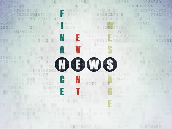 News concept: News in Crossword Puzzle