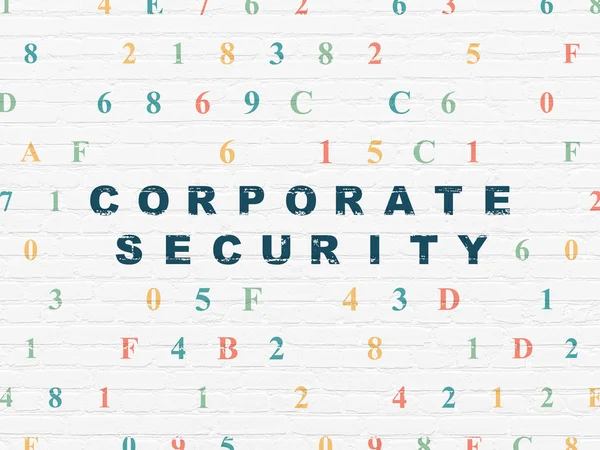 Security concept: Corporate Security on wall background