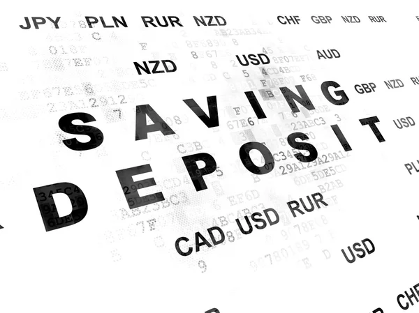 Banking concept: Saving Deposit on Digital background