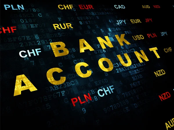 Banking concept: Bank Account on Digital background