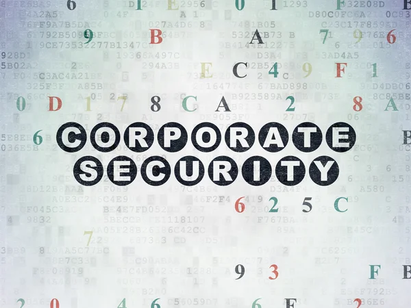 Security concept: Corporate Security on Digital Paper background