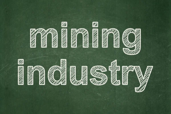 Manufacuring concept: Mining Industry on chalkboard background
