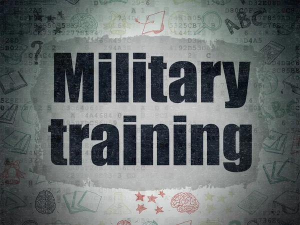 Education concept: Military Training on Digital Paper background