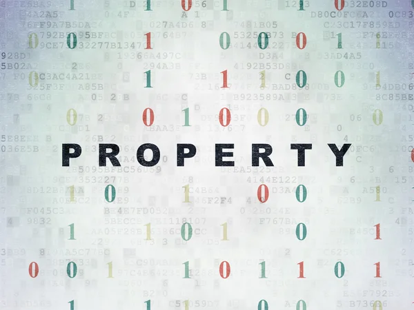 Finance concept: Property on Digital Paper background