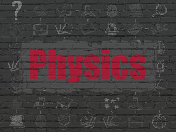 Studying concept: Physics on wall background