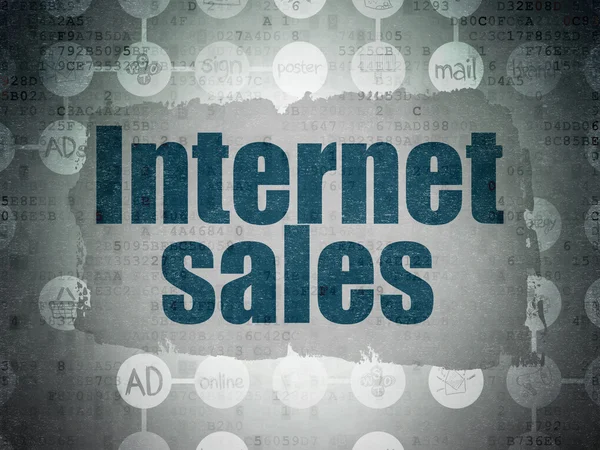 Marketing concept: Internet Sales on Digital Paper background