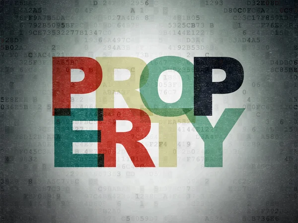 Finance concept: Property on Digital Paper background