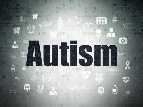 Medicine concept: Autism on Digital Paper background