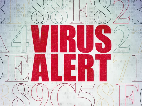 Security concept: Virus Alert on Digital Paper background