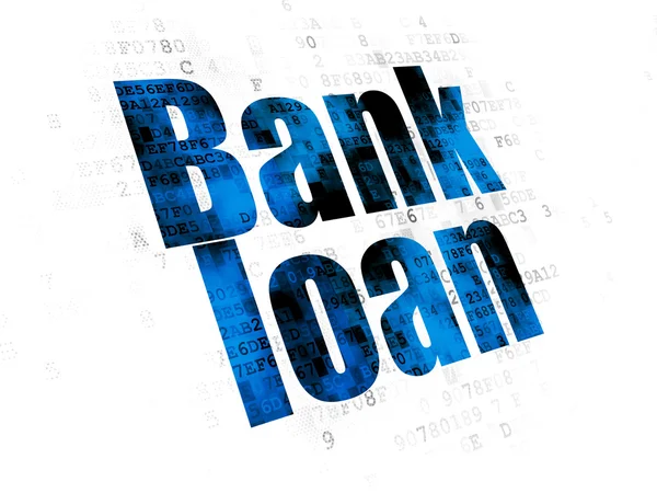 Banking concept: Bank Loan on Digital background