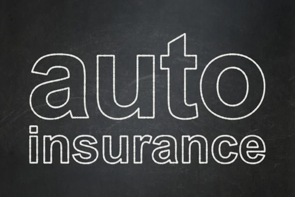 Insurance concept: Auto Insurance on chalkboard background