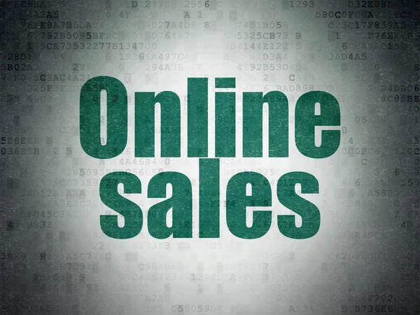 Marketing concept: Online Sales on Digital Paper background