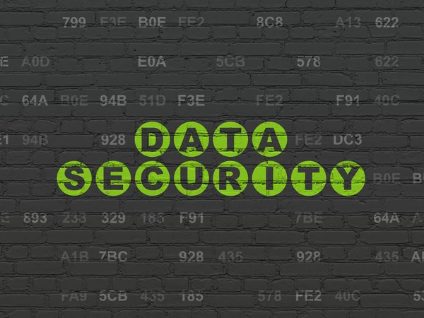 Safety concept: Data Security on wall background