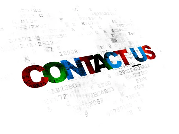 Business concept: Contact us on Digital background