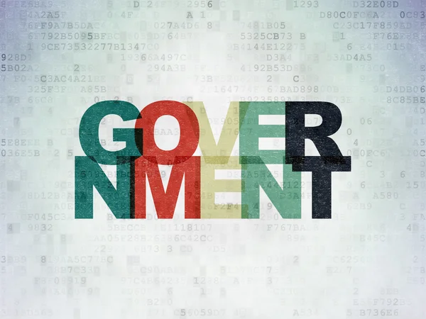 Political concept: Government on Digital Data Paper background
