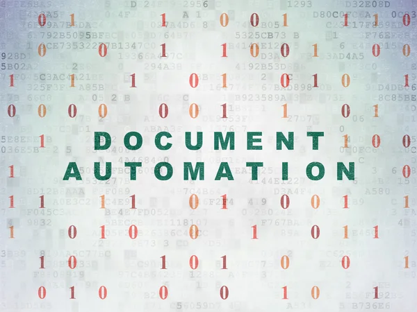 Business concept: Document Automation on Digital Data Paper background