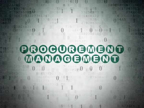 Business concept: Procurement Management on Digital Data Paper background