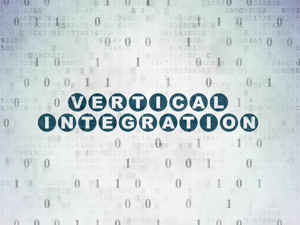 Business concept: Vertical Integration on Digital Data Paper background