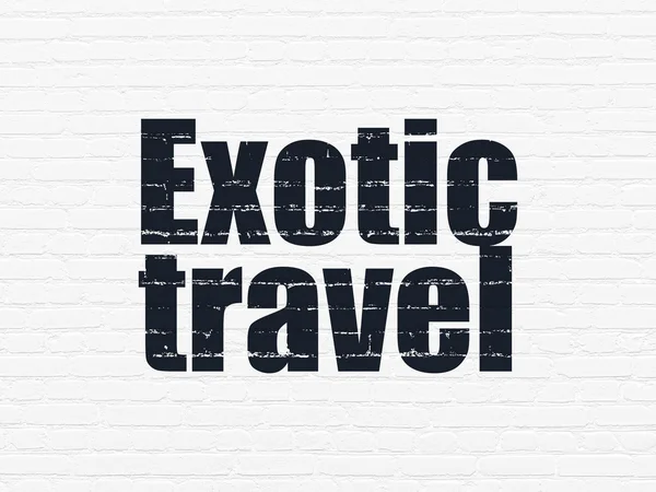 Travel concept: Exotic Travel on wall background