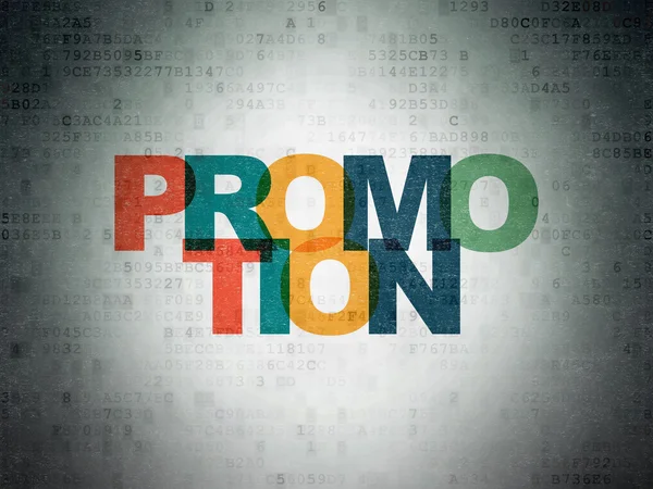 Marketing concept: Promotion on Digital Data Paper background