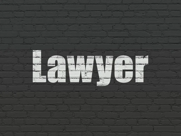 Law concept: Lawyer on wall background