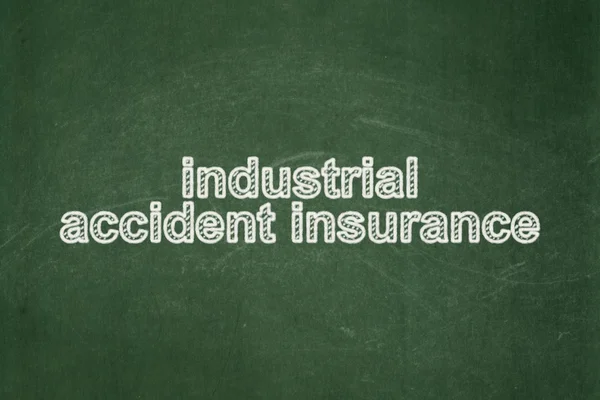 Insurance concept: Industrial Accident Insurance on chalkboard background