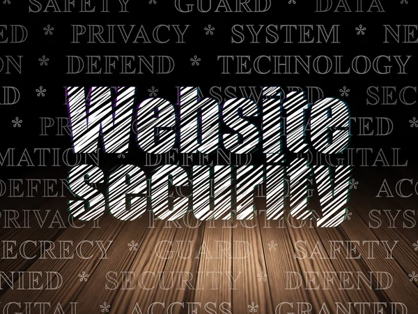 Privacy concept: Website Security in grunge dark room