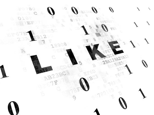 Social media concept: Like on Digital background
