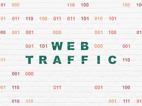 Web design concept: Web Traffic on wall background