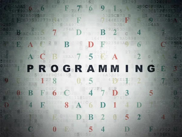 Programming concept: Programming on Digital Data Paper background