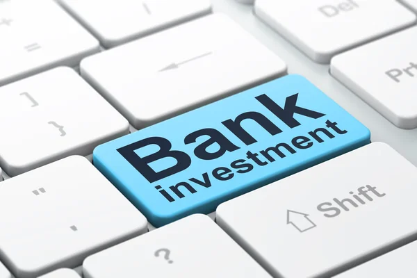 Money concept: Bank Investment on computer keyboard background