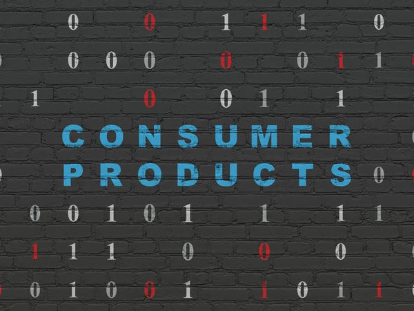 Finance concept: Consumer Products on wall background