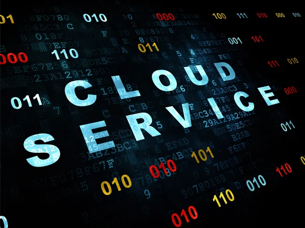 Cloud computing concept: Cloud Service on Digital background