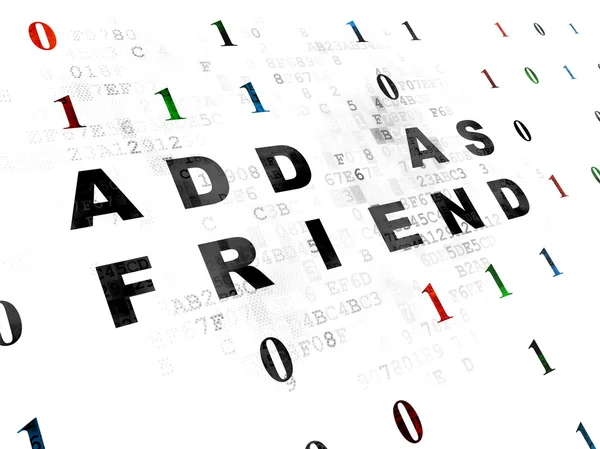 Social media concept: Add as Friend on Digital background