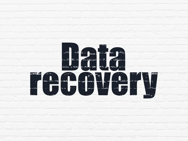 Data concept: Data Recovery on wall background