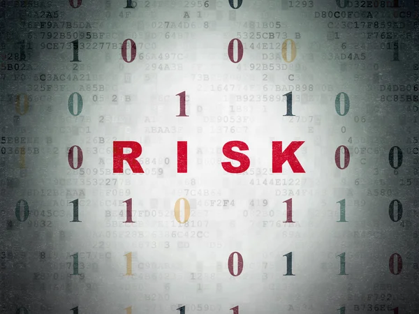 Business concept: Risk on Digital Data Paper background