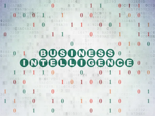 Business concept: Business Intelligence on Digital Data Paper background