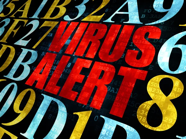 Privacy concept: Virus Alert on Digital background