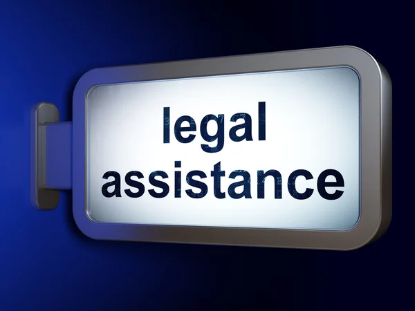 Law concept: Legal Assistance on billboard background