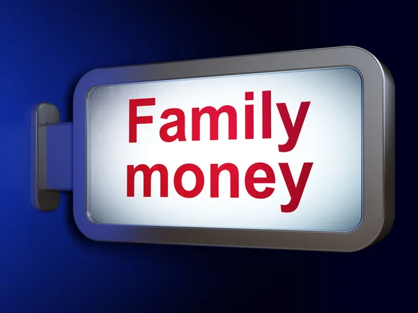 Money concept: Family Money on billboard background