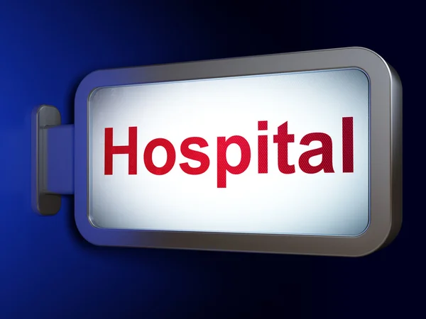 Medicine concept: Hospital on billboard background