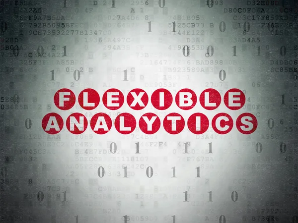 Business concept: Flexible Analytics on Digital Data Paper background