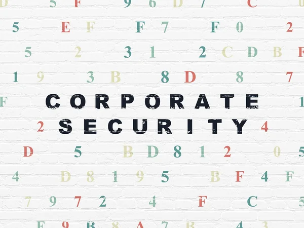 Security concept: Corporate Security on wall background